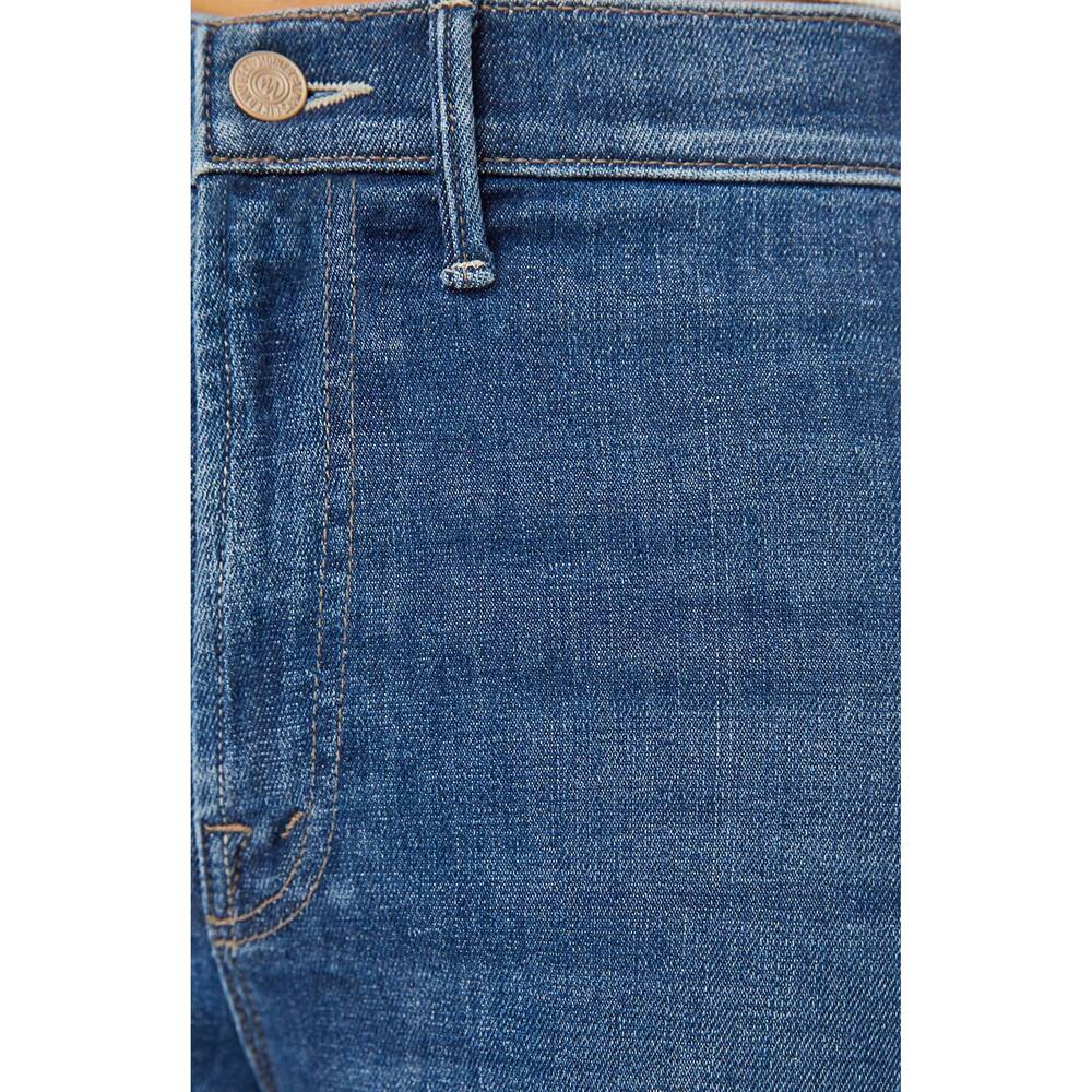 NEW MOTHER hustler roller sneak wide leg jeans in catch - Picture 6 of 6